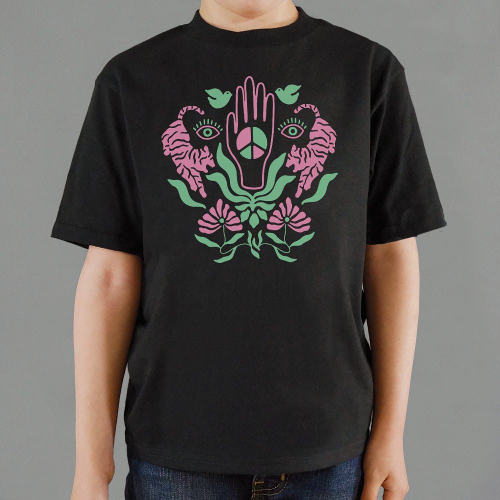 Hand of Peace with Peace Sign Graphic