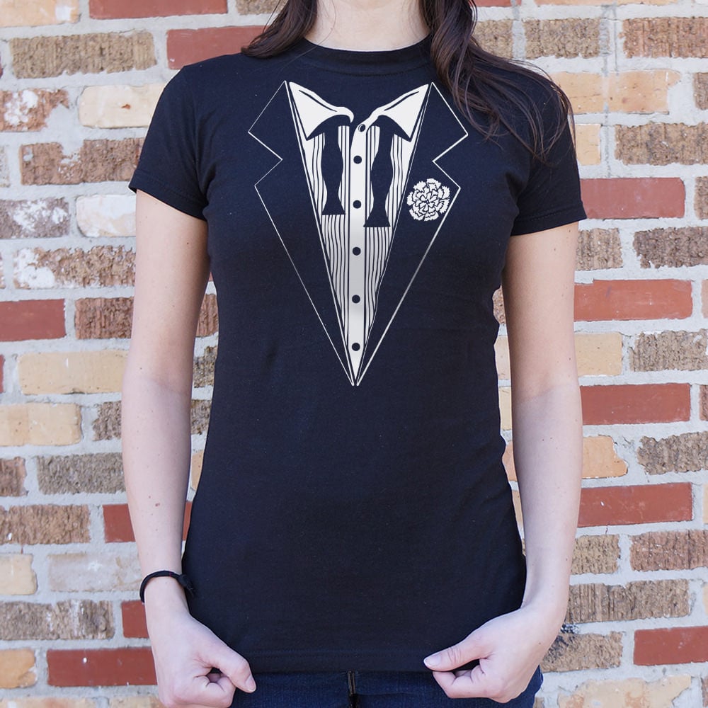 Hangover Tuxedo Crooked Bow Tie Costume Print