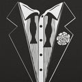 Hangover Tuxedo Crooked Bow Tie Costume Print