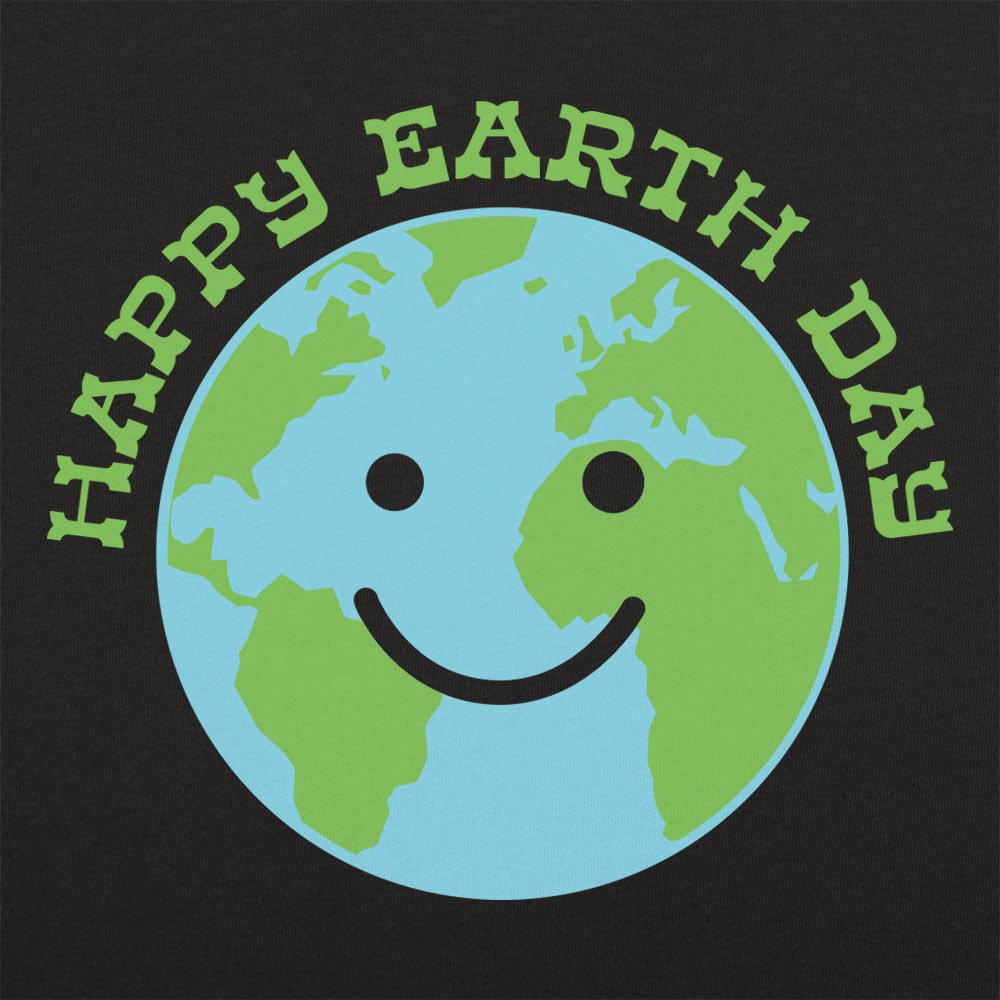 Happy Earth Day Smiling Planet Earth