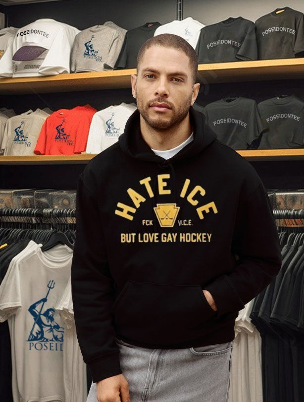 Hate Ice But Love Gay Hockey T-shirt