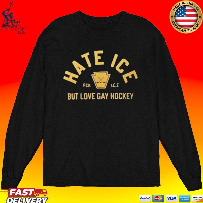 Hate Ice But Love Gay Hockey T-shirt