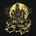Haunted House with Bats and Full Moon