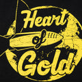 Heart Of Gold Retro Rocket Ship Emblem
