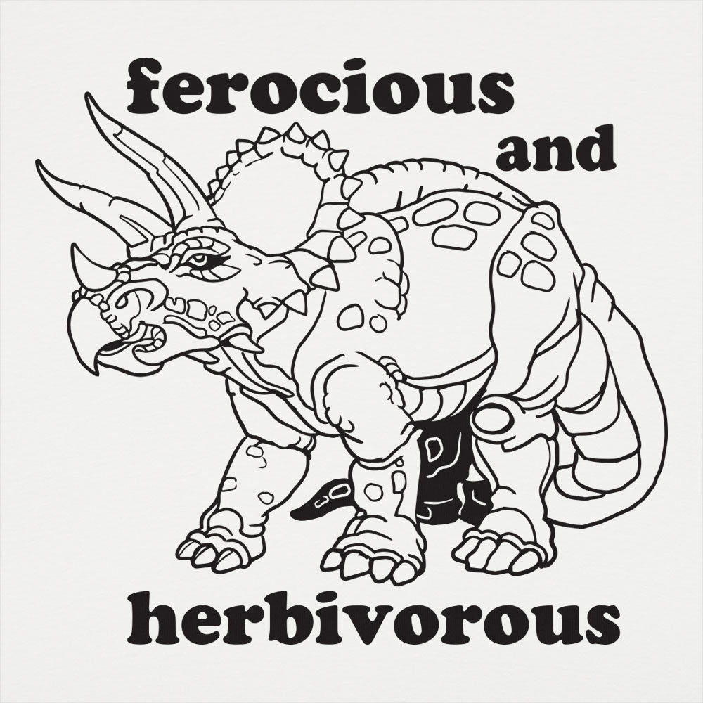 Ferocious and Herbivorous Triceratops Dinosaur