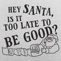 Hey Santa, Is It Too Late to Be Good