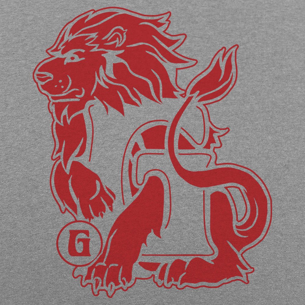 House Of Lion Red Lion Crest Emblem