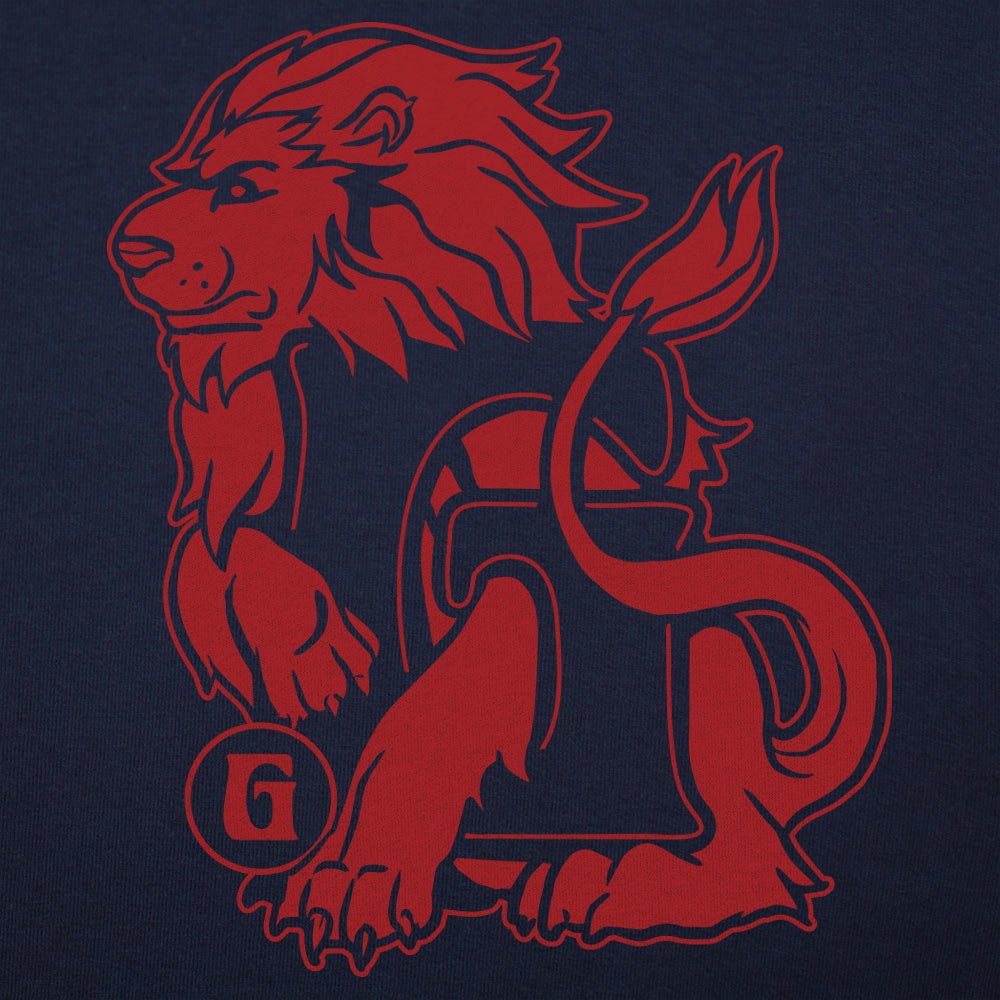 House Of Lion Red Lion Crest Emblem