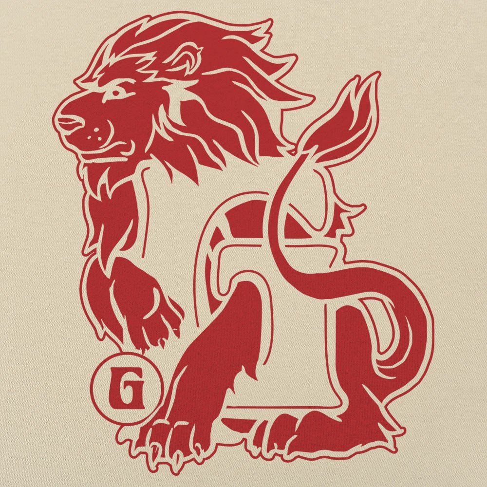 House Of Lion Red Lion Crest Emblem