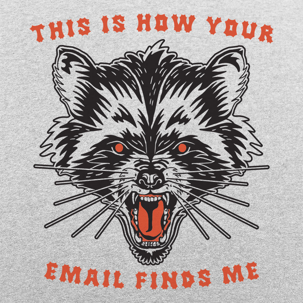 This Is How Your Email Finds Me Snarling Raccoon