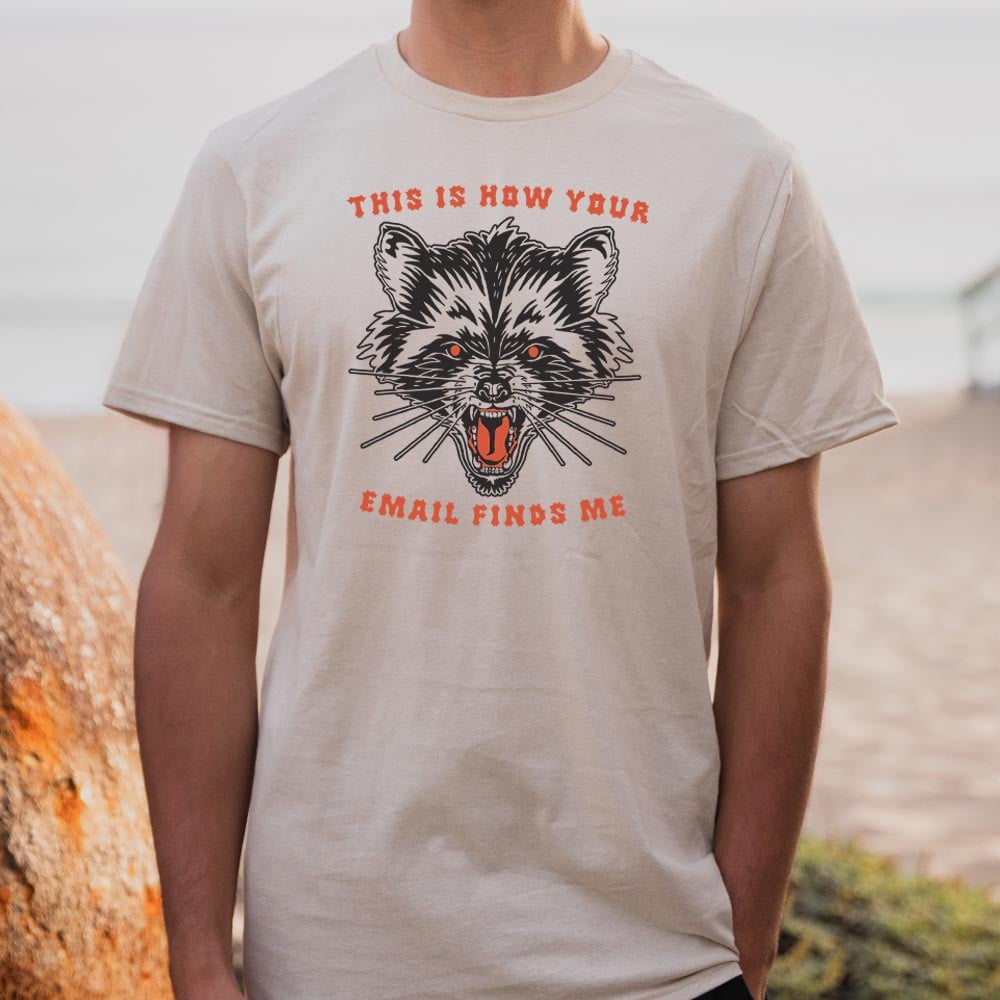 This Is How Your Email Finds Me Snarling Raccoon