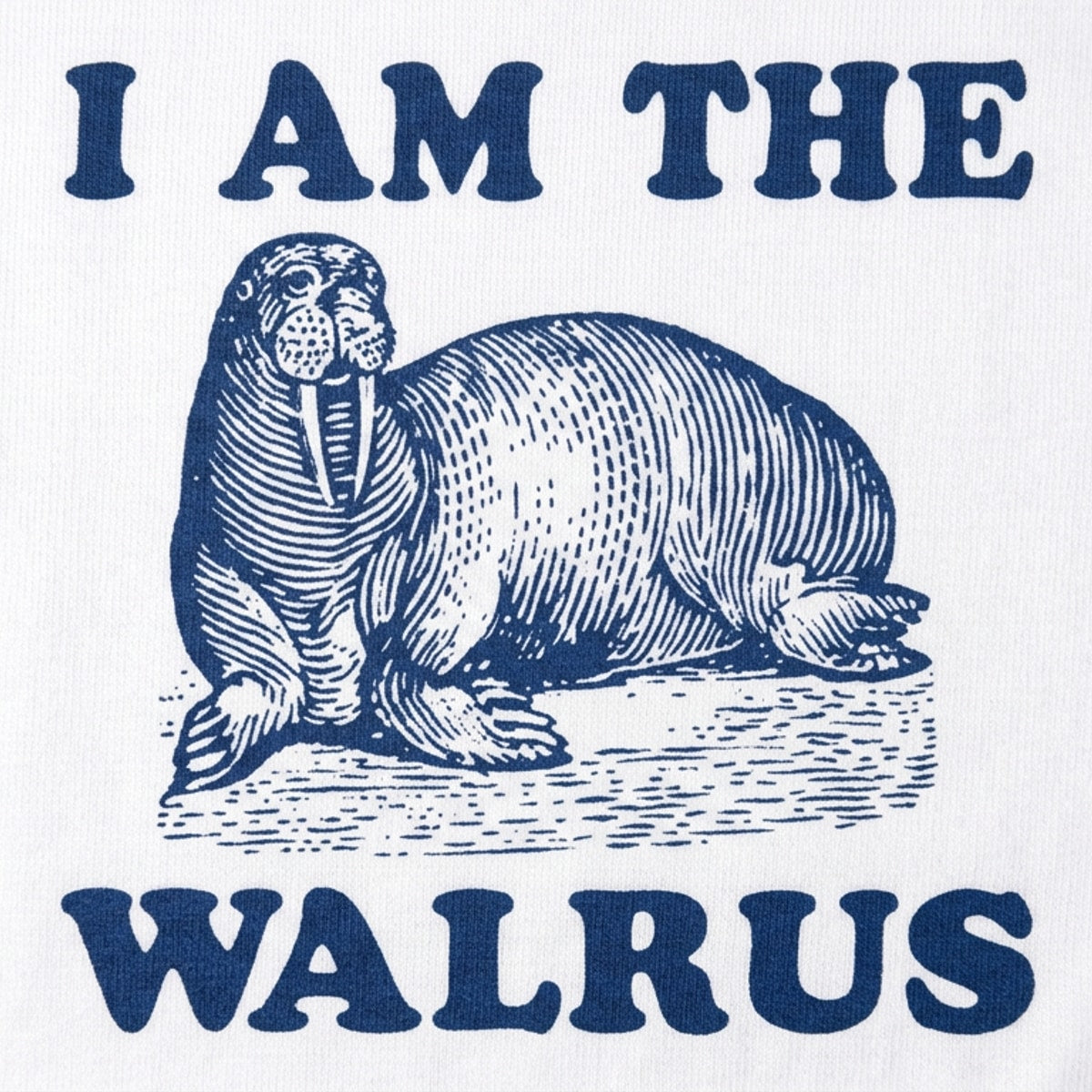 I Am The Walrus Vintage Illustration