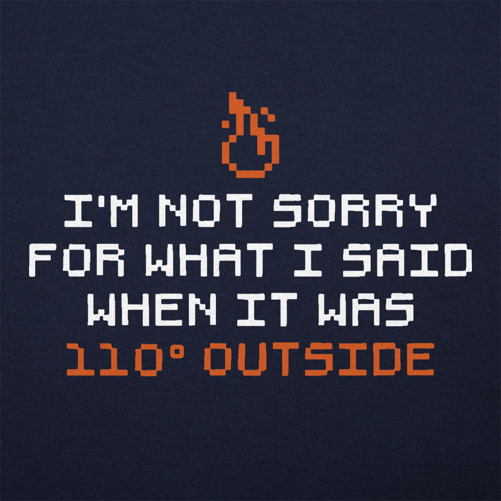 Not Sorry for What I Said When It Was 110 Degrees