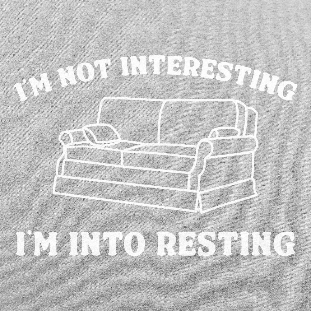 I'm Not Interesting I'm Into Resting Couch Pun