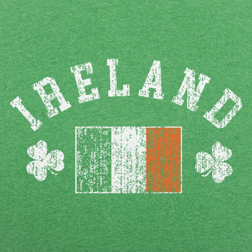 Ireland Flag with Shamrocks