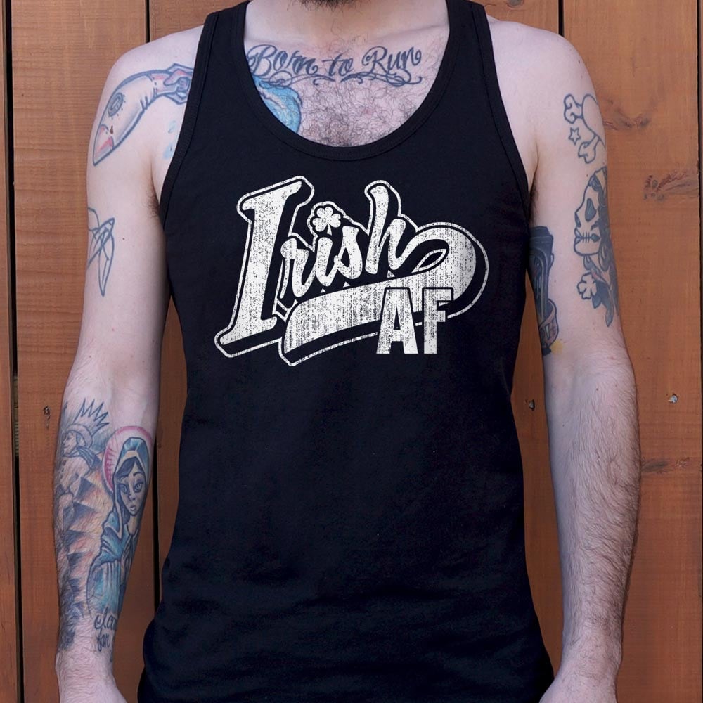 Irish AF Retro Shamrock Script