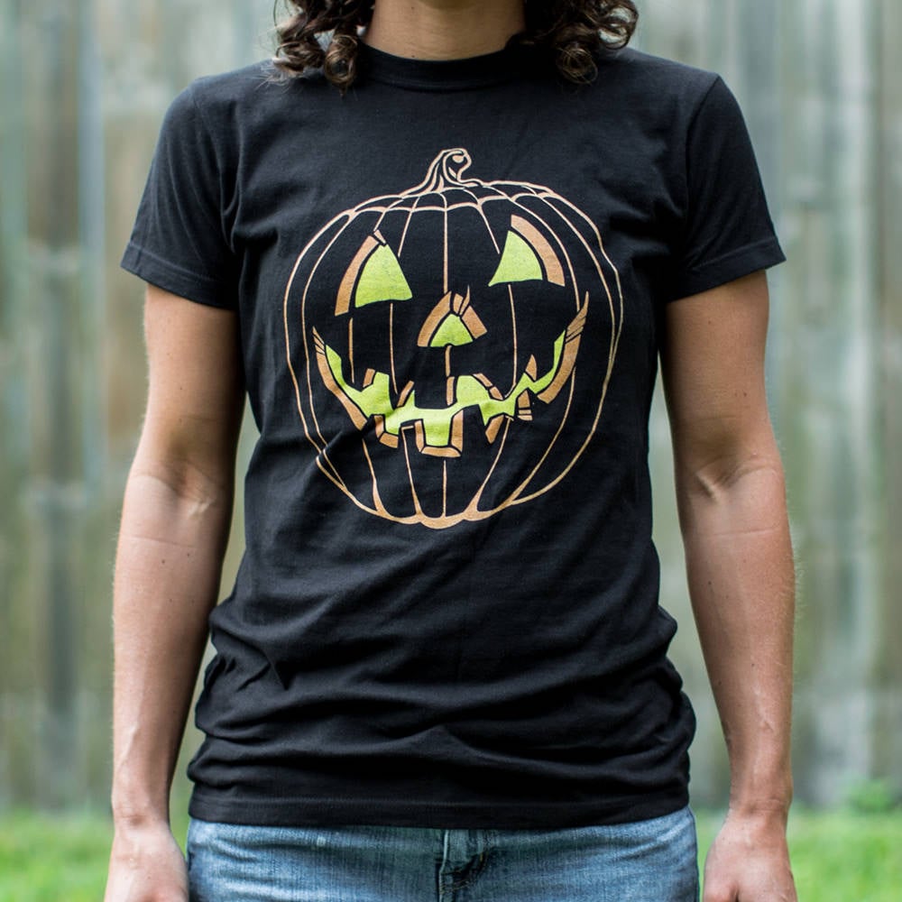 Jack O' Lantern Glowing Carved Pumpkin Face