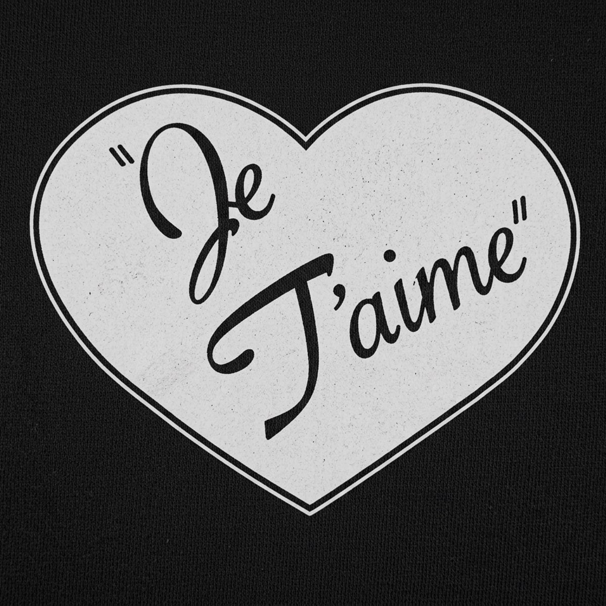 Je T'aime French I Love You Heart