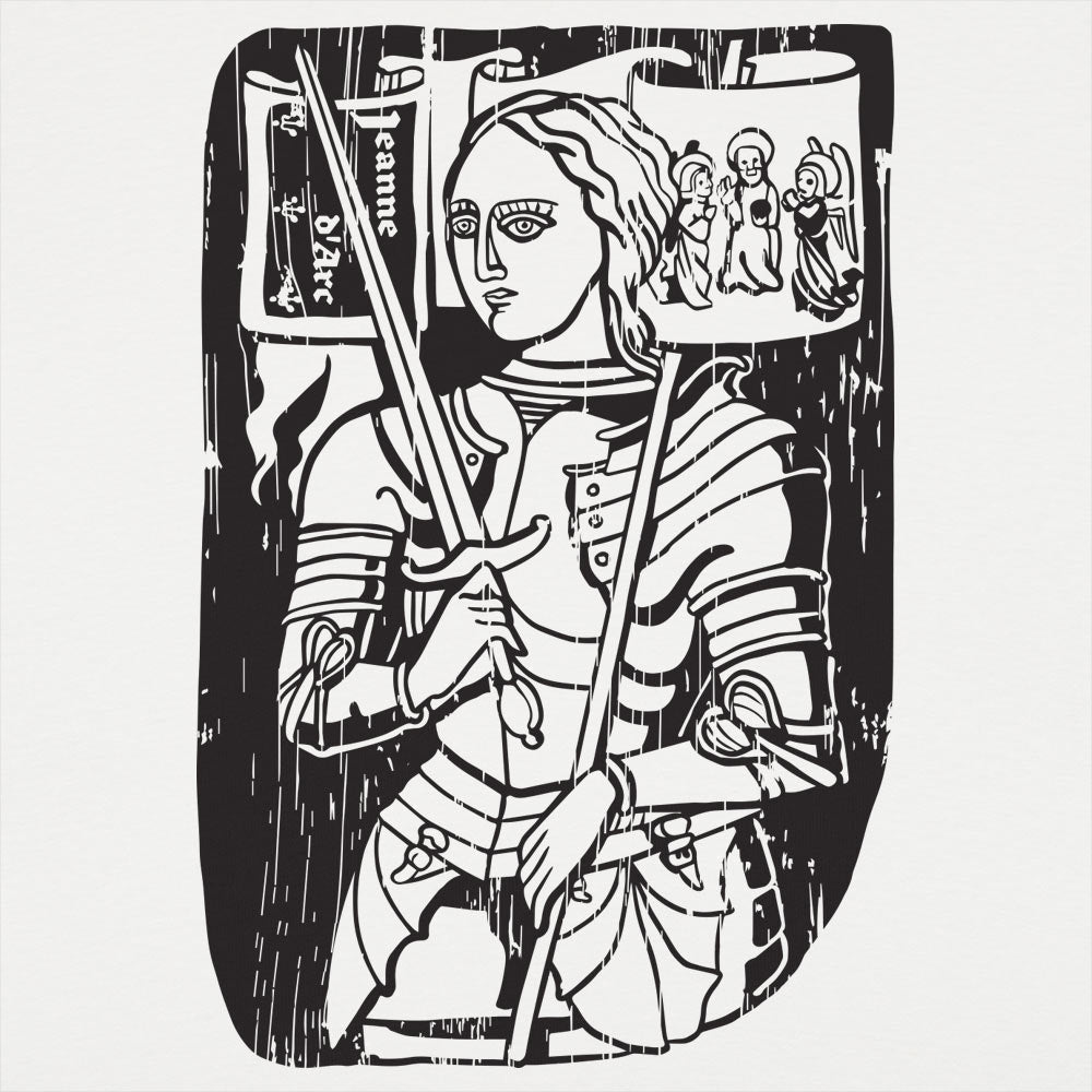 Joan Of Arc Medieval Woodcut