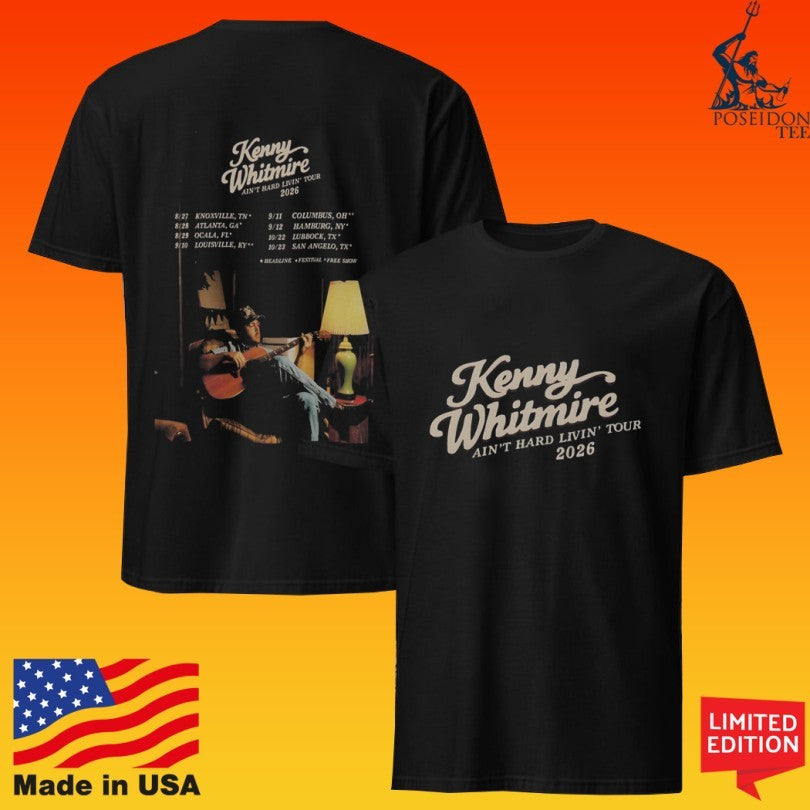 Kenny Whitmire Ain’t Hard Livin’ Tour T-shirt