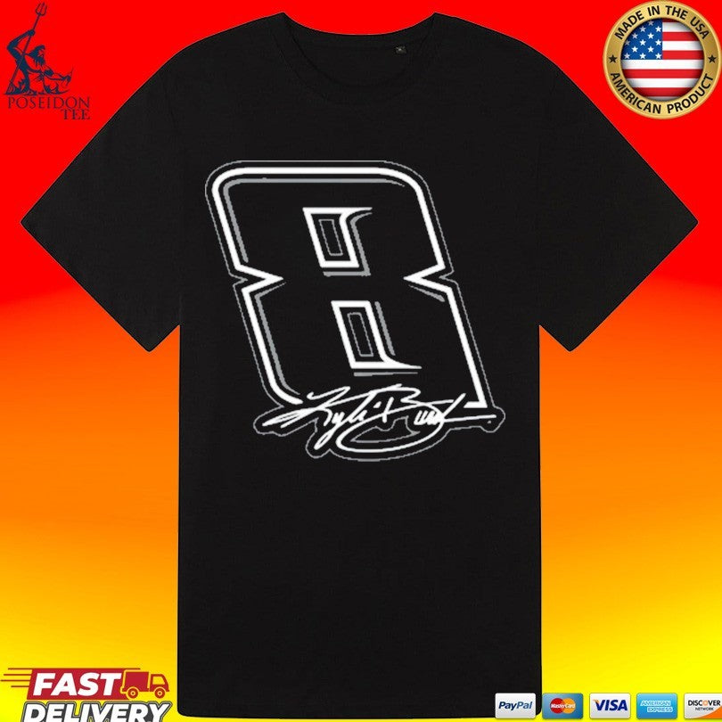 Kyle Busch Black No 8 T-shirt