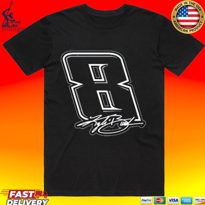 Kyle Busch Black No 8 T-shirt