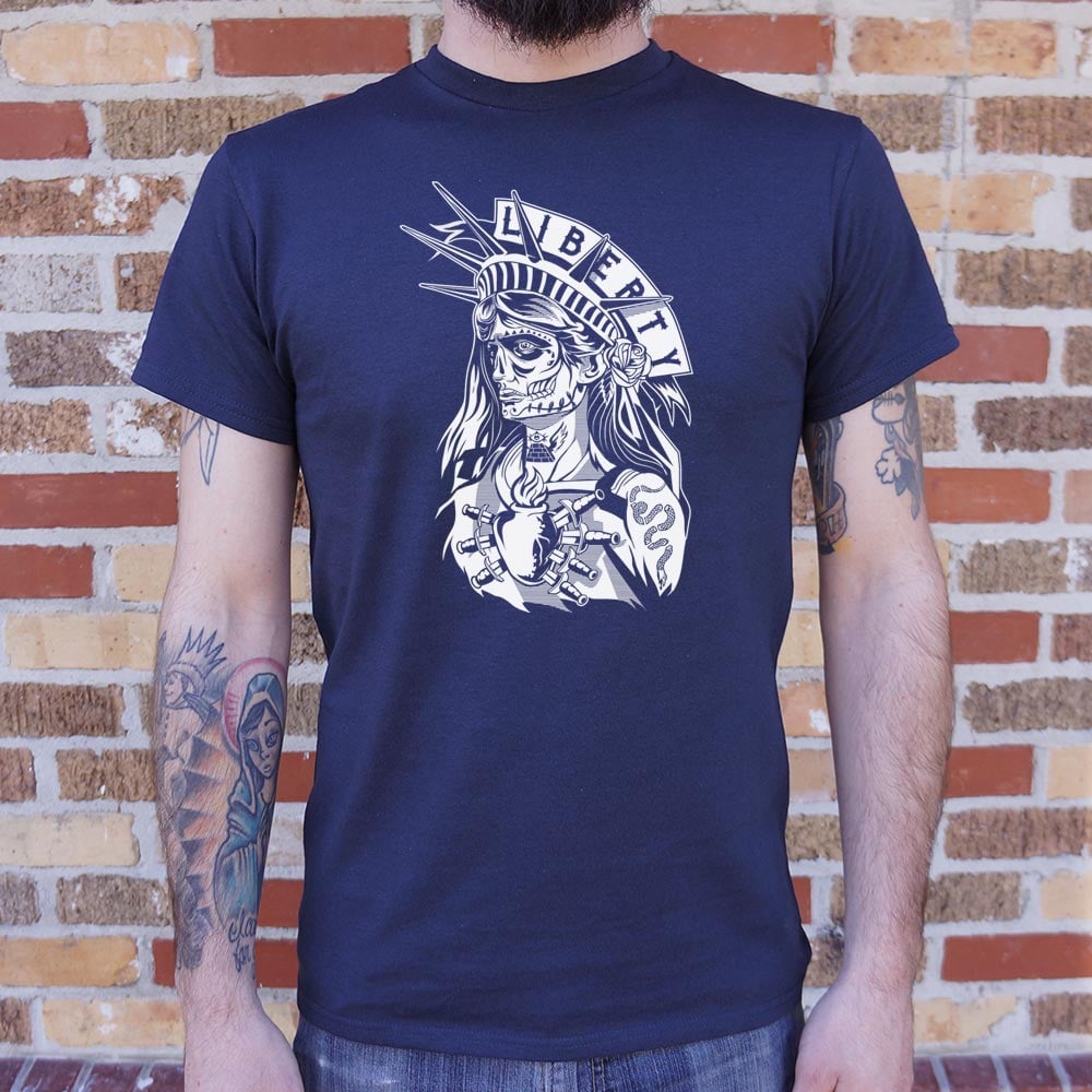 Lady Liberty Of Sorrows Sugar Skull Statue of Liberty