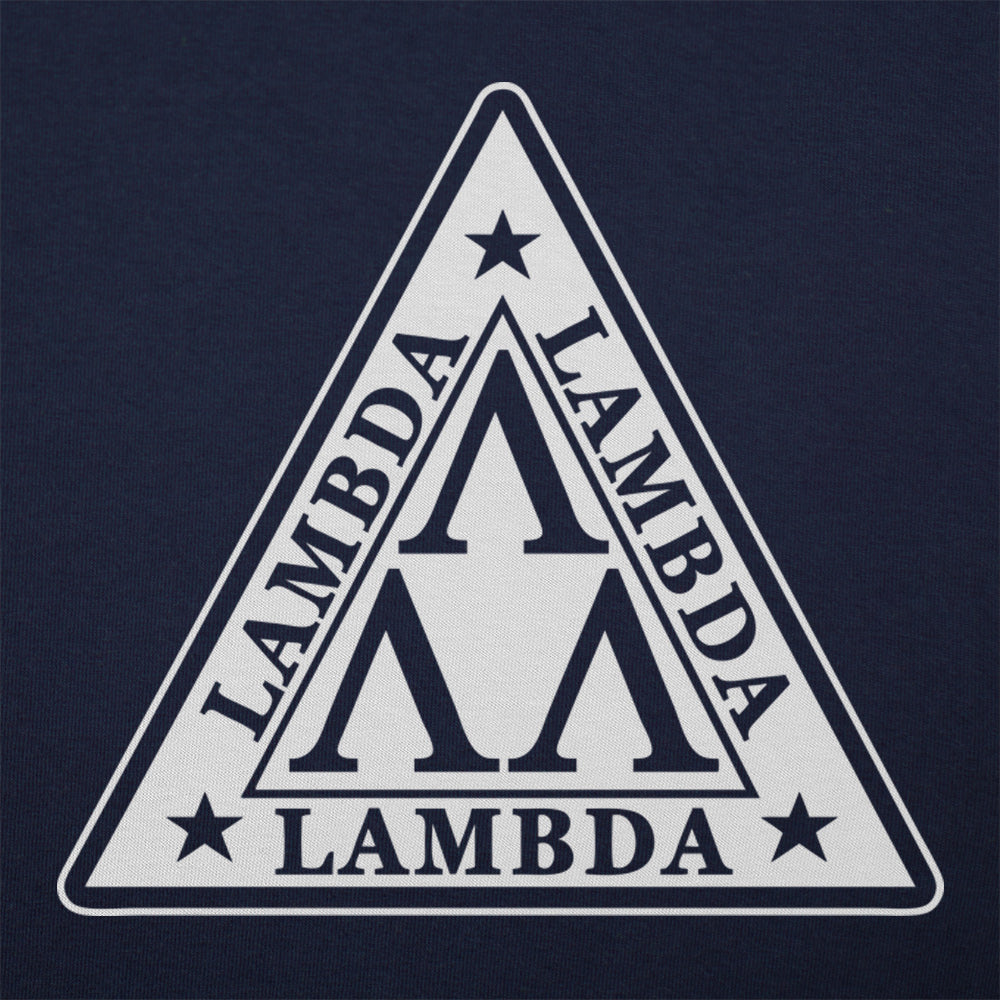 Lambda Lambda Lambda Nerd Fraternity Triangle Crest