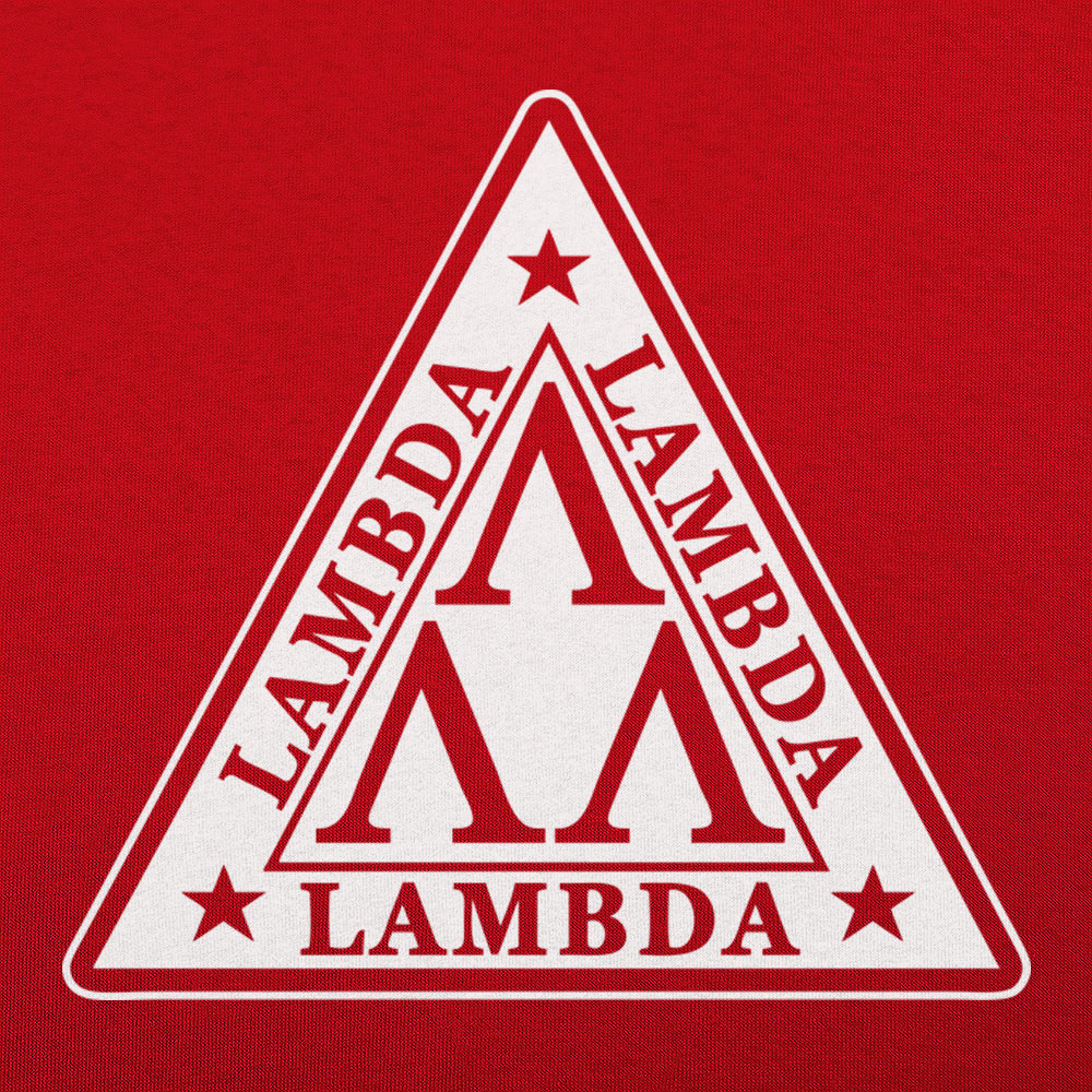 Lambda Lambda Lambda Nerd Fraternity Triangle Crest