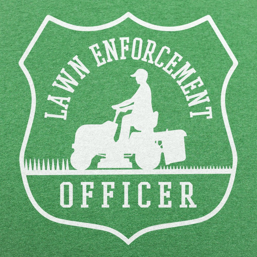Lawn Enforcement Officer Badge with Riding Mower