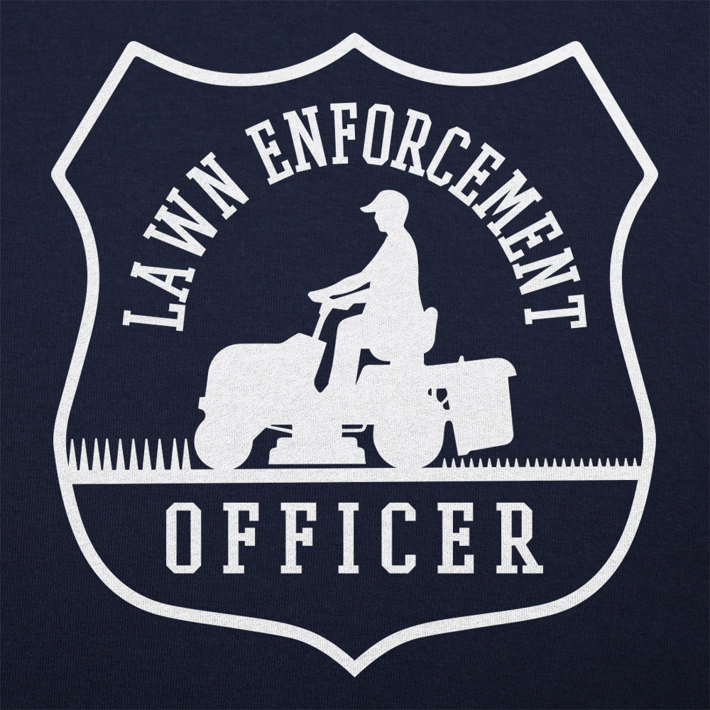 Lawn Enforcement Officer Badge with Riding Mower