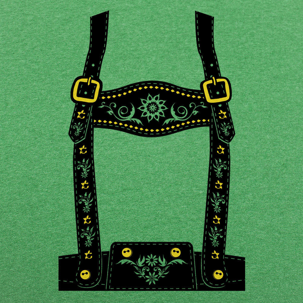 Lederhosen Costume with Suspenders and Floral Embroidery