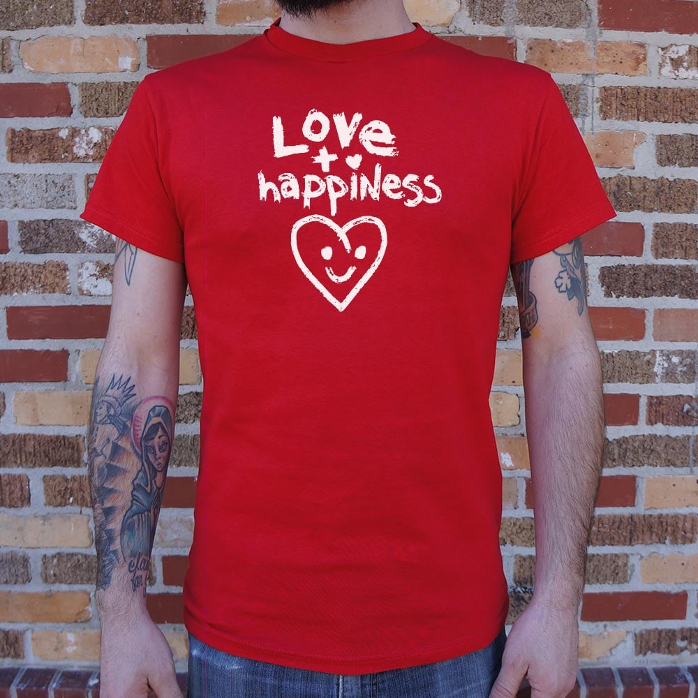 Love Plus Happiness Equals Smiling Heart
