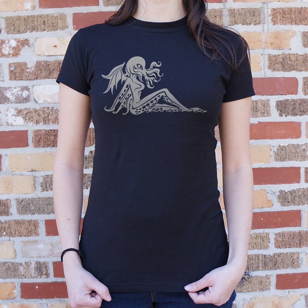 Lovecraft Mudflap Cthulhu Girl Silhouette