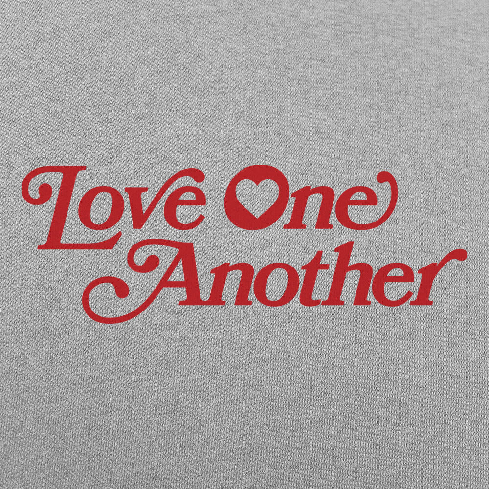 Love One Another Retro Heart Typography