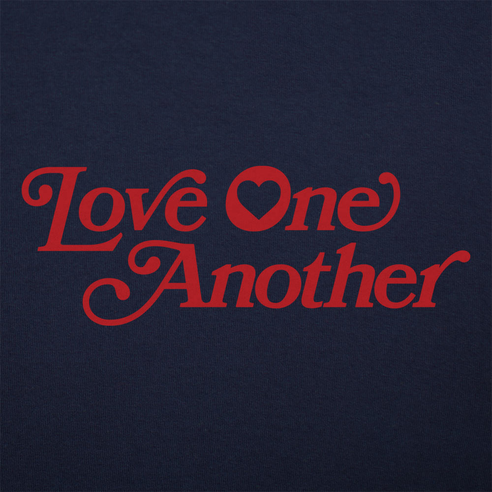 Love One Another Retro Heart Typography