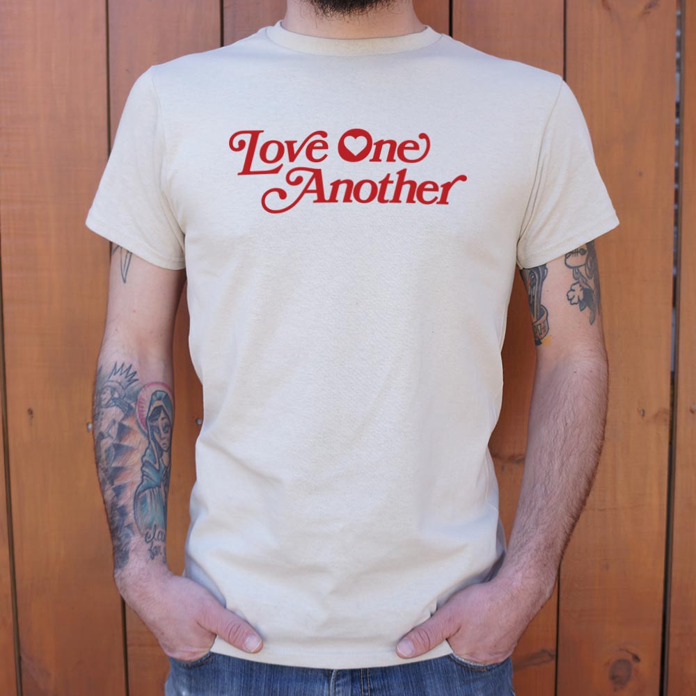 Love One Another Retro Heart Typography
