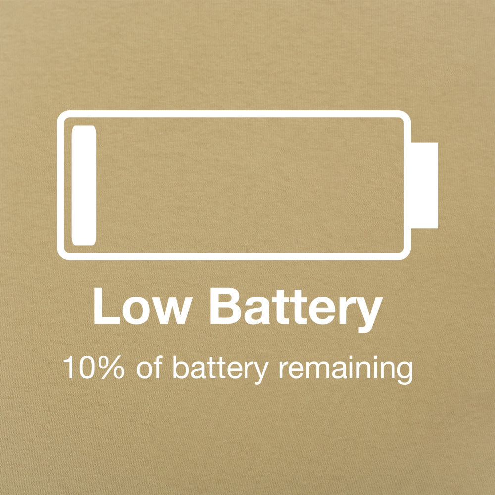 Low Battery Phone Icon Pun