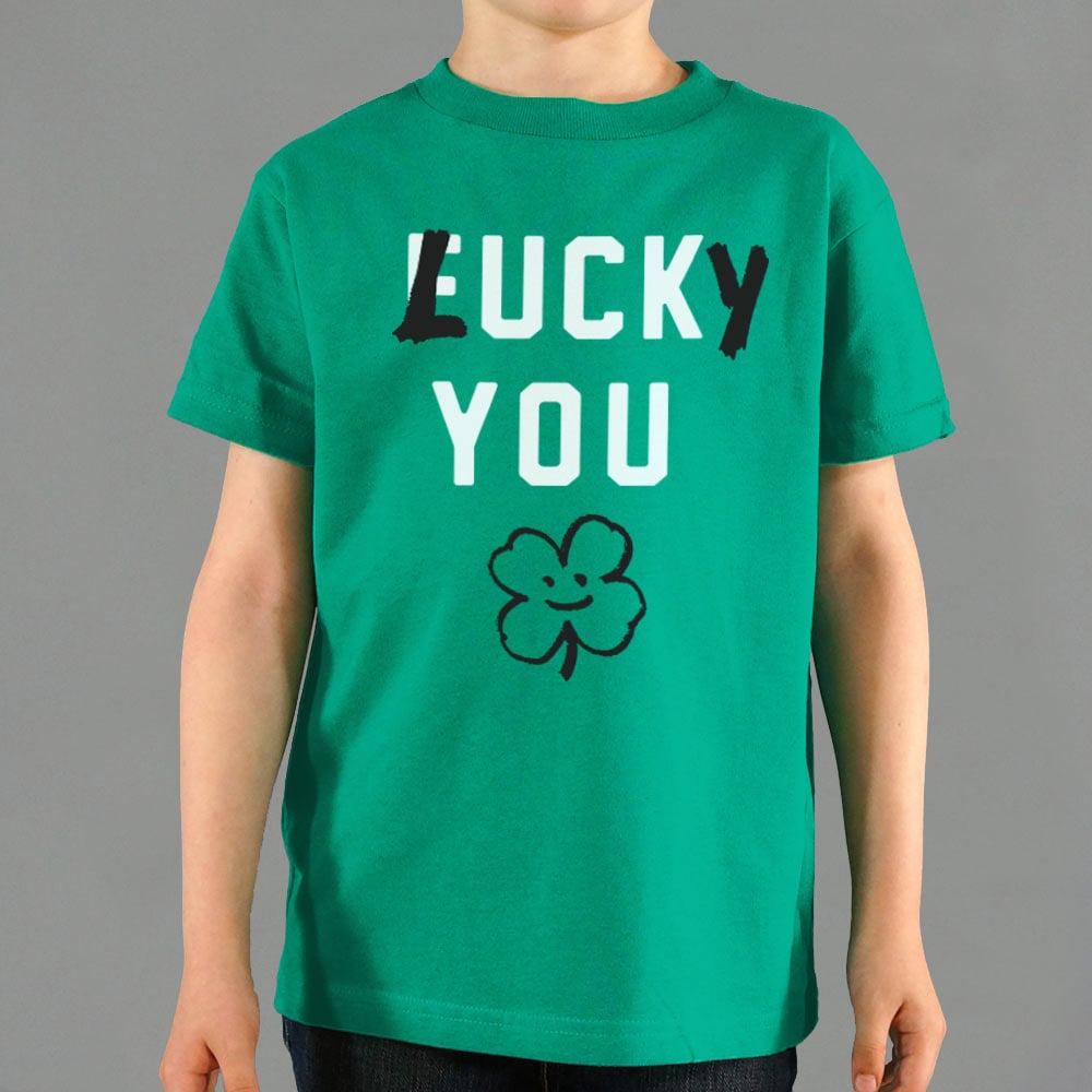 Lucky You Four Leaf Clover St Patrick's Day Design
