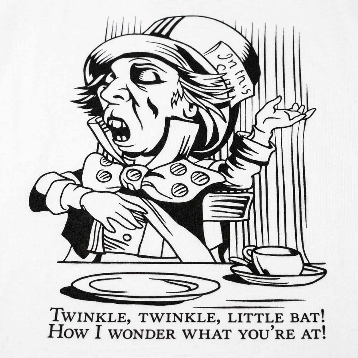 Mad Hatter Singing Twinkle Twinkle Little Bat at Tea Party