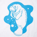 Manatee Swimming in Water Graphic