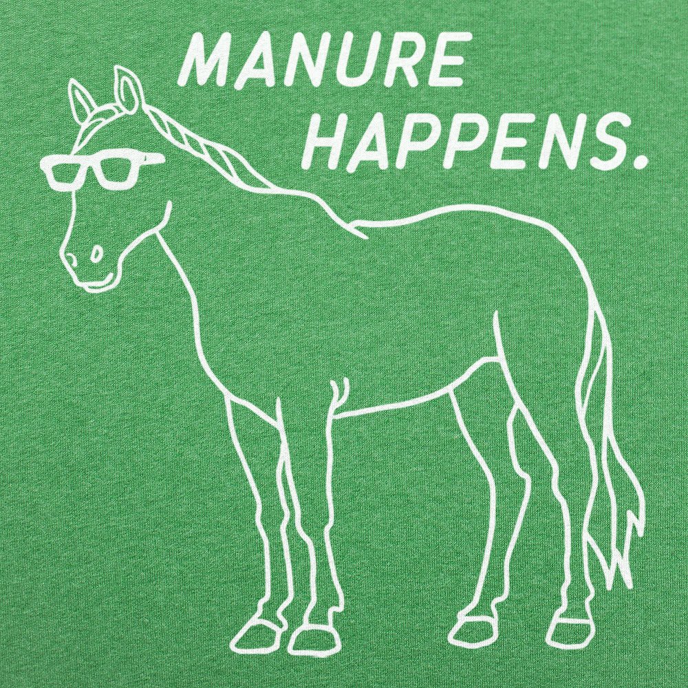 Manure Happens Cool Horse Wearing Sunglasses
