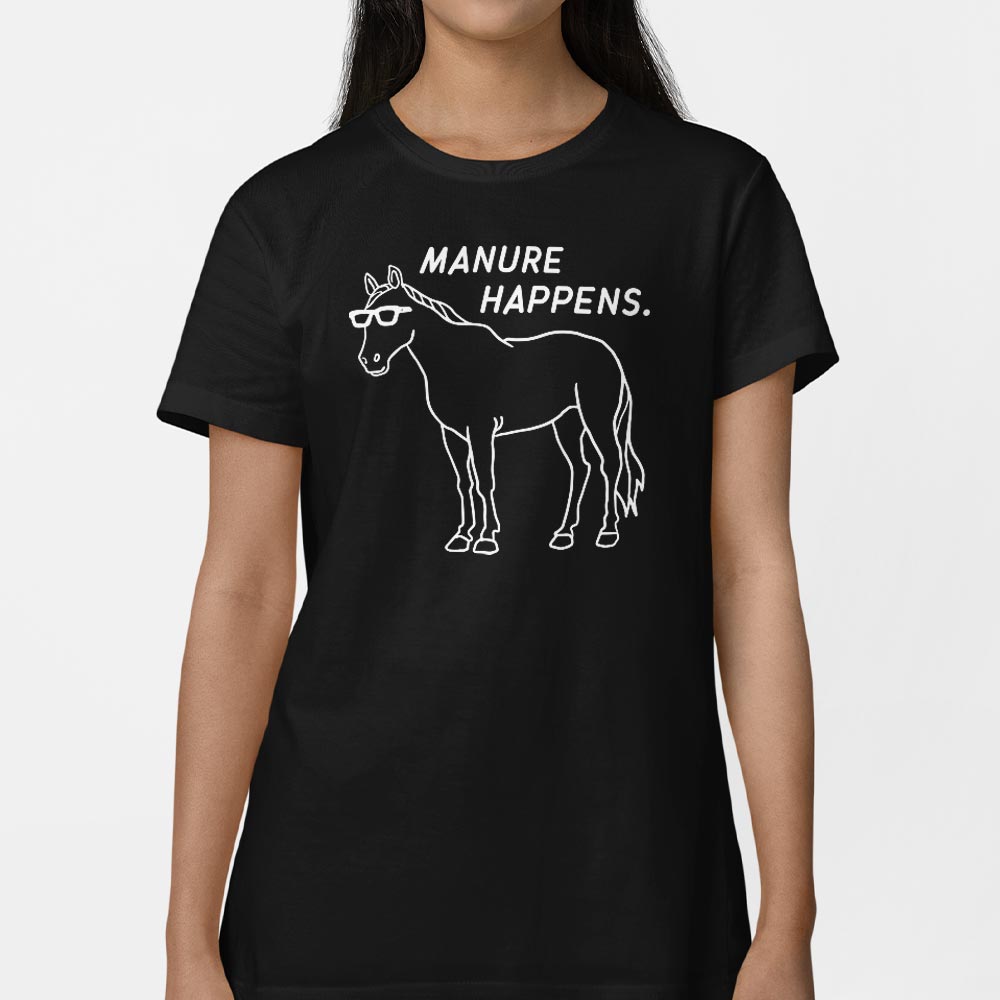 Manure Happens Cool Horse Wearing Sunglasses