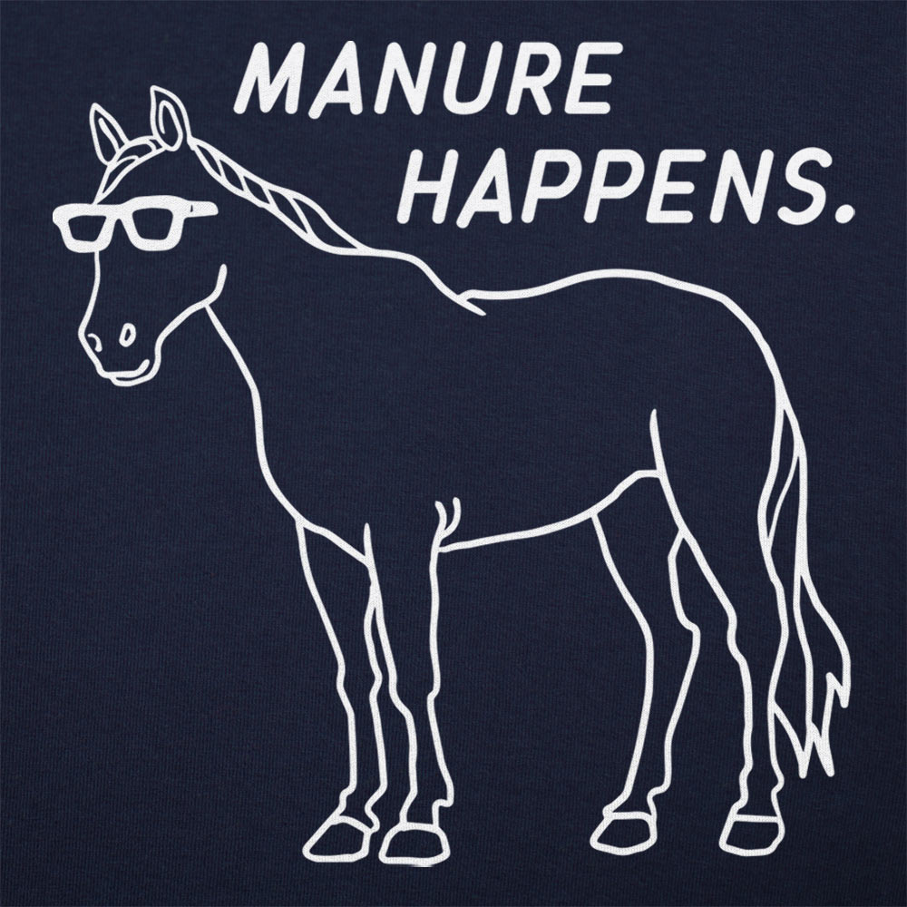 Manure Happens Cool Horse Wearing Sunglasses