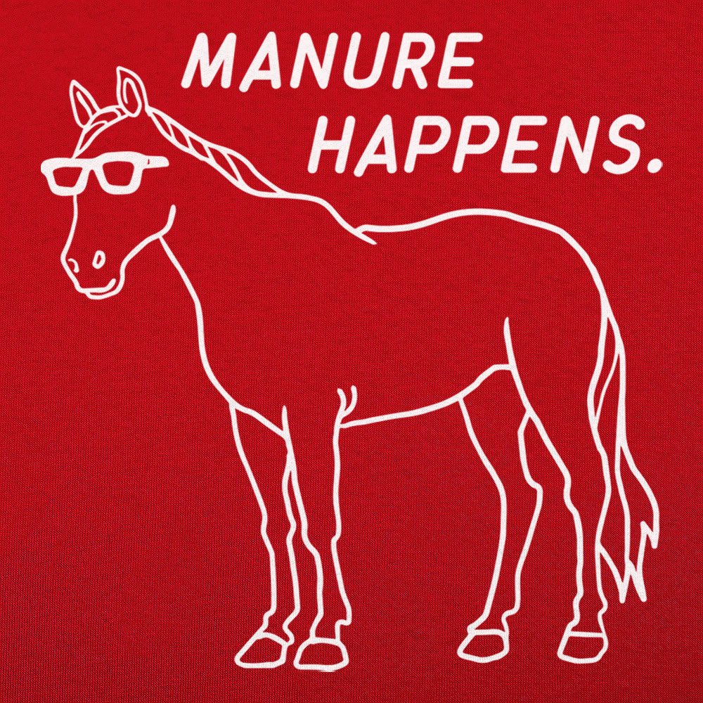 Manure Happens Cool Horse Wearing Sunglasses