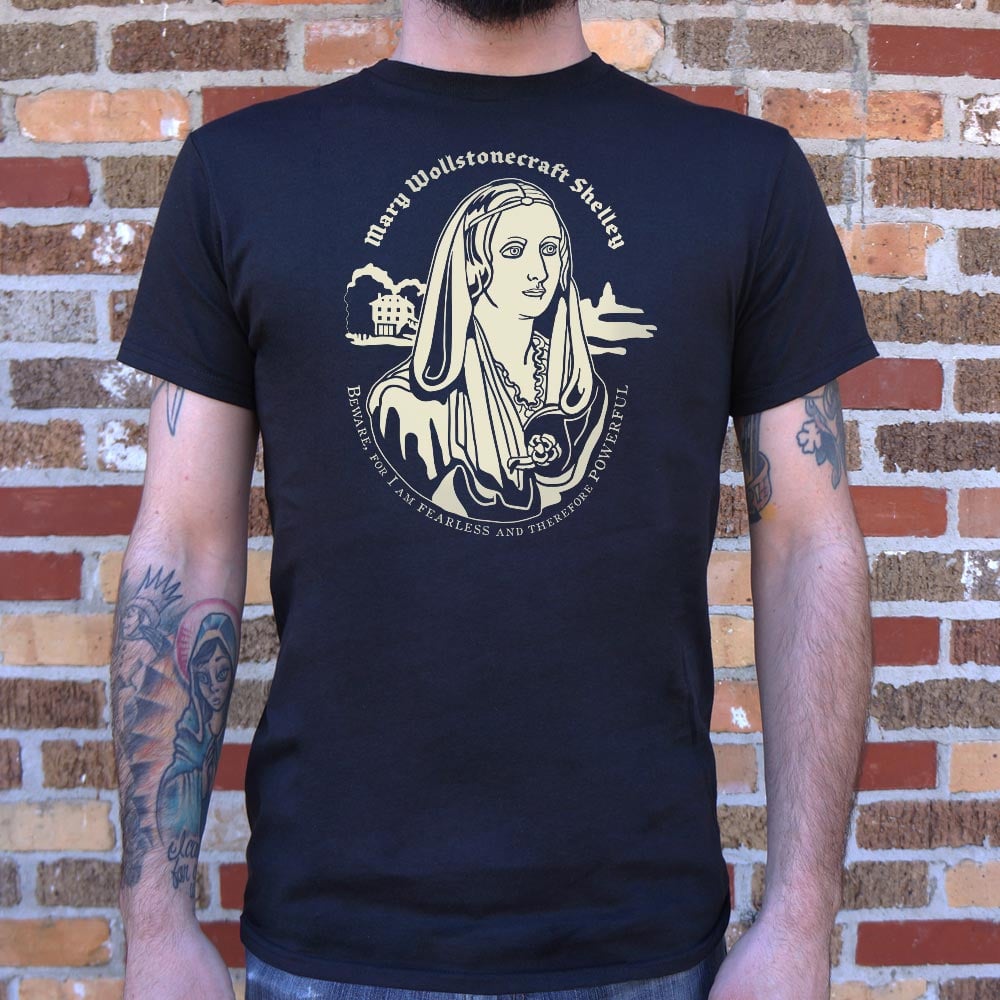 Mary Shelley Fearless and Powerful Quote Portrait