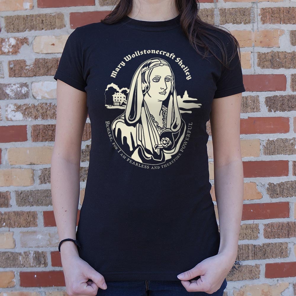 Mary Shelley Fearless and Powerful Quote Portrait