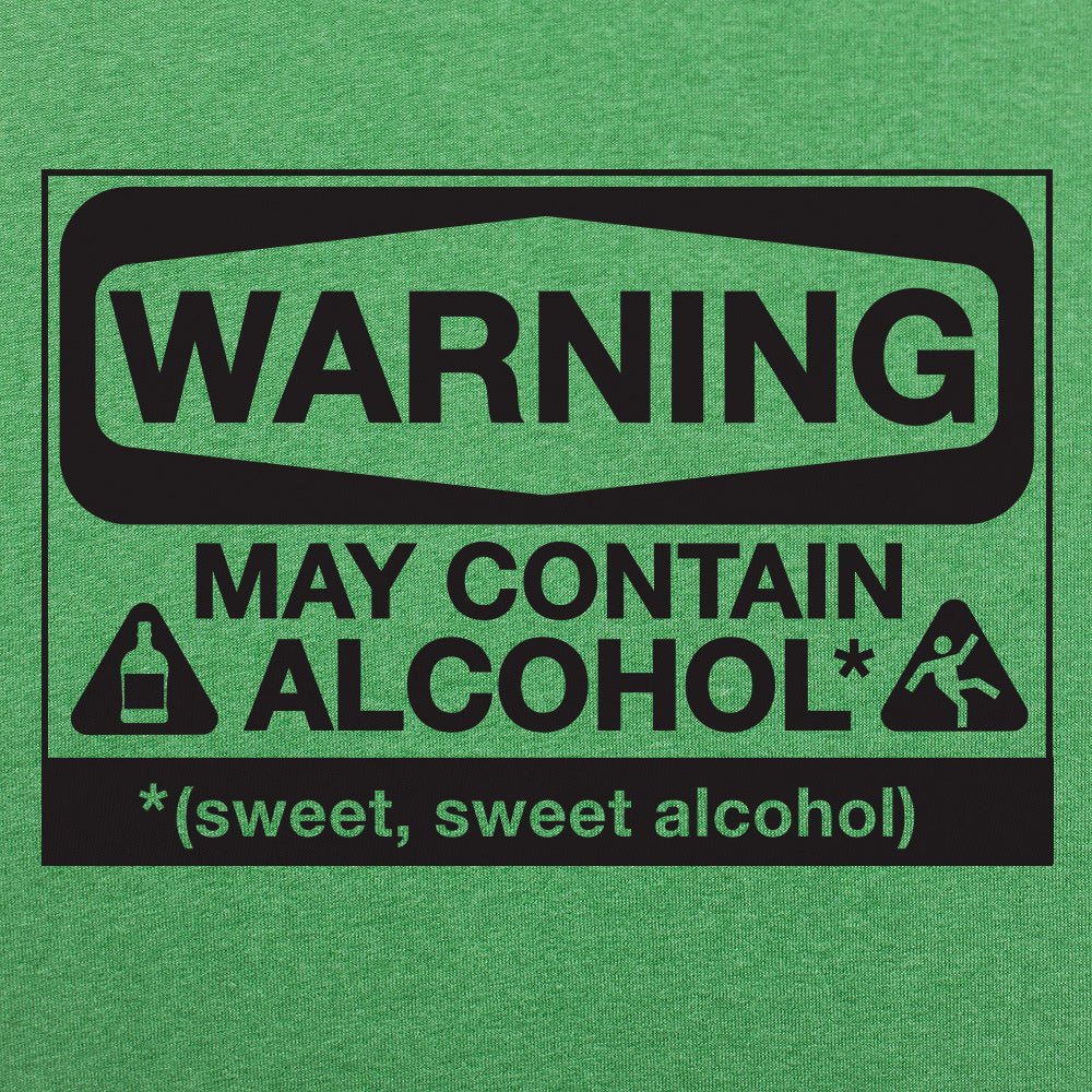 May Contain Alcohol Warning Sign