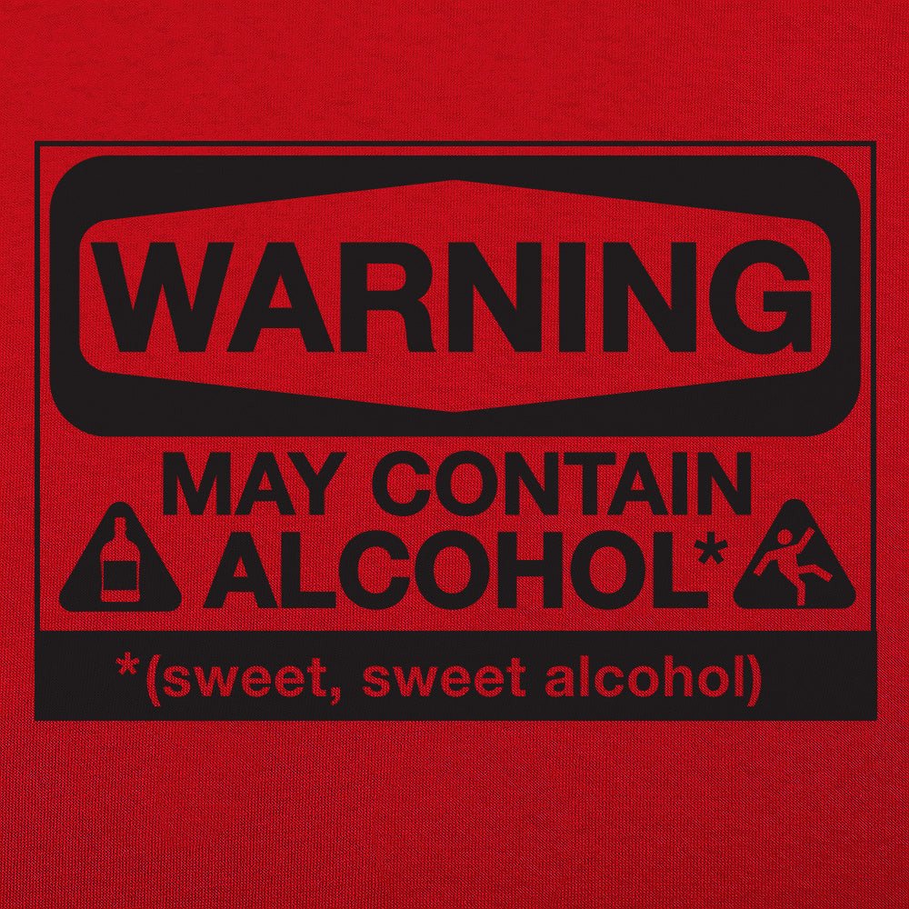 May Contain Alcohol Warning Sign