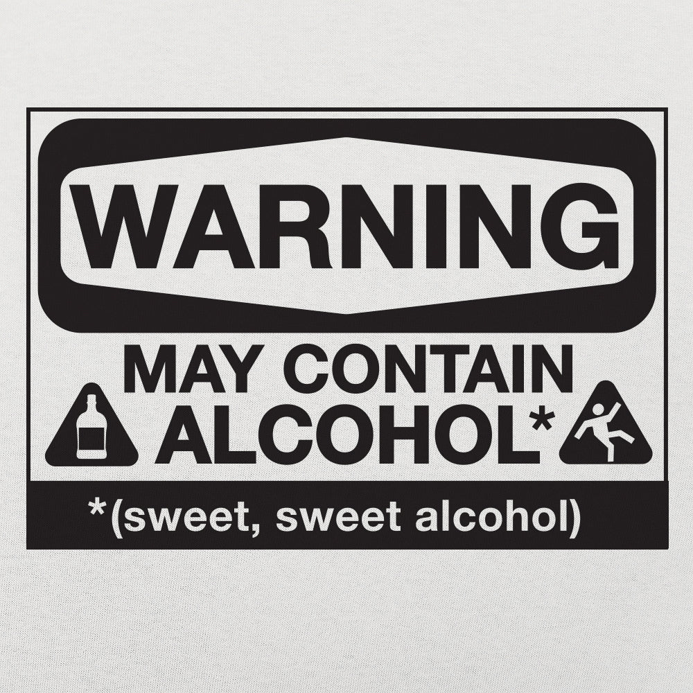 May Contain Alcohol Warning Sign